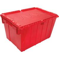 Flip Top Plastic Distribution Container, 21.65" x 15.5" x 12.5", Red CG126 | KLETON
