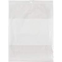 White Block Poly Bags, Reclosable, 10" x 8", 2 mils PF948 | KLETON