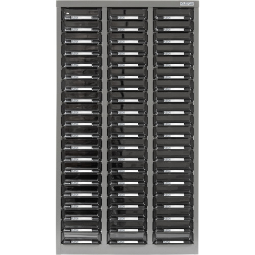 CA890 Casiers pour pi&egrave;ces KPC-300, Acier galvanis&eacute;, 60 tiroirs, 21-3/10" x 10-2/5" x 36-9/10", Gris