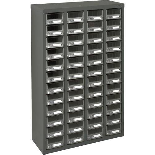 CA892 Casiers pour pi&egrave;ces KPC-400, Acier galvanis&eacute;, 48 tiroirs, 22-3/5" x 8-7/10" x 36-9/10", Gris
