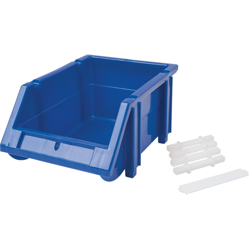 CB260 Bac empilable & &agrave; suspendre, 4-13/16" la, 3-3/16" h x 7-1/8" p, Bleu
