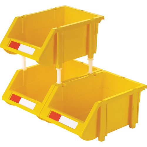CB261 Stack & Hang Bin, 4-13/16" W x 3-3/16" H x 7-1/8" D, Yellow