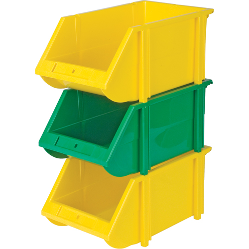 CB263 Bac empilable & &agrave; suspendre, 5-7/8" la, 4-11/16" h x 9-13/16" p, Jaune
