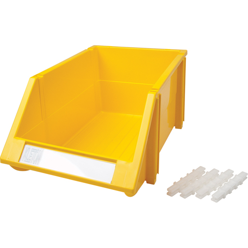 CB265 Bac empilable & &agrave; suspendre, 8-3/16" la, 6-3/16" h x 14" p, Jaune