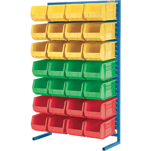 CB373 Supports fixes pour contenants - &agrave; un cot&eacute; - Support seulement, 36" la x 12" p x 61" h