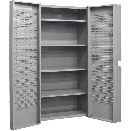 CB442 Armoires &agrave; combinaison &agrave; portes creuses, 38" la x 24" p x 72" h, Gris