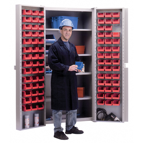 CB477 Deep-Door Combination Cabinet, 38" W x 24" D x 72" H, 4 Shelves