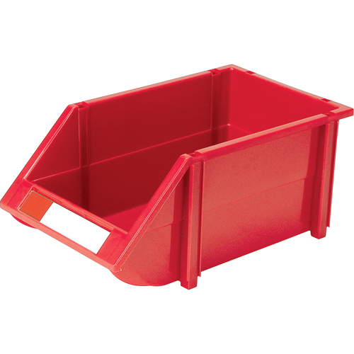 CC244 Stack & Hang Bin, 8-3/16" W x 6-3/16" H x 14" D, Red