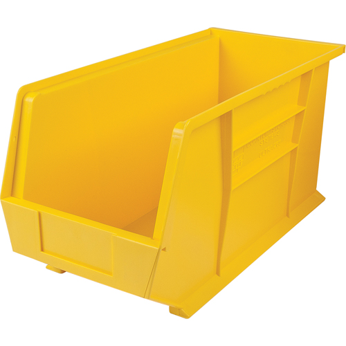 CC288 Bacs ultra empilable & suspendable, 8-1/4" la, 9" h x 18" p, Jaune