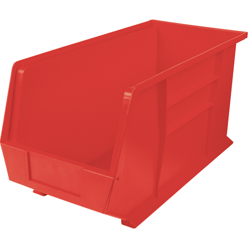 CC289 Bacs ultra empilable & suspendable, 8-1/4" la, 9" h x 18" p, Rouge