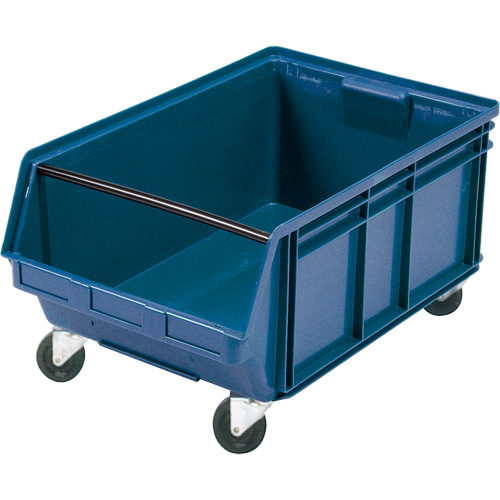 CC447 Bac g&eacute;ant empilable et mobile, 11-7/8" ha x 18-3/8" la x 29" p, Capacit&eacute; de 150 lb, Bleu
