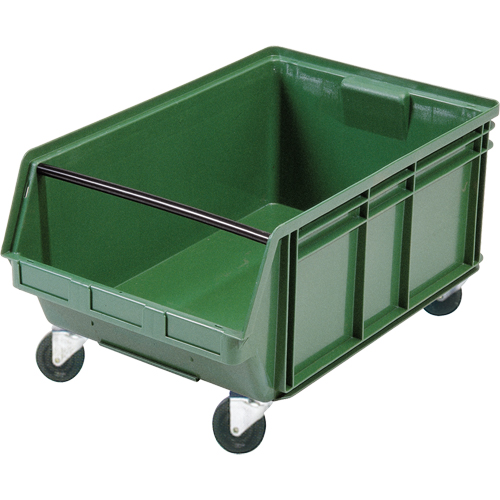 CC449 Mobile Giant Stacking Bin, 11-7/8" H x 18-3/8" W x 29" D, 150 lbs. Capacity, Green