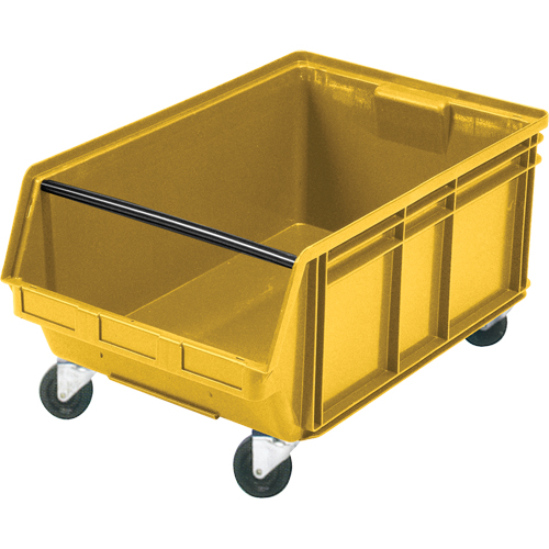 CC450 Bac g&eacute;ant empilable et mobile, 11-7/8" ha x 18-3/8" la x 29" p, Capacit&eacute; de 150 lb, Jaune