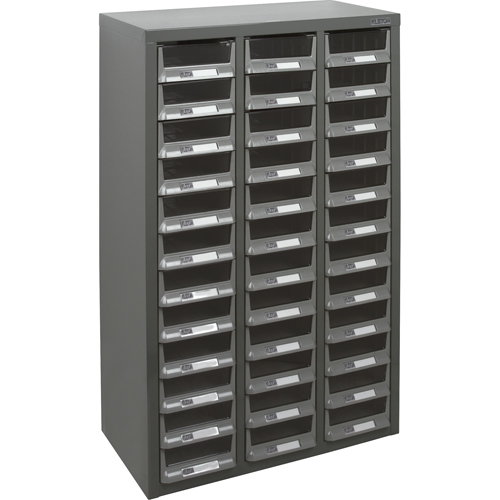 CF285 Casiers pour pi&egrave;ces KPC-100 , Acier galvanis&eacute;, 36 tiroirs, 23" x 11-2/5" x 36-9/10", Gris