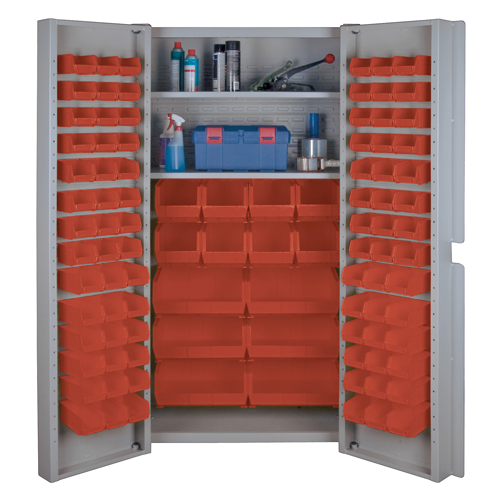 CF356 Armoires &agrave; combinaison &agrave; portes creuses, 38" la x 24" p x 72" h, Gris