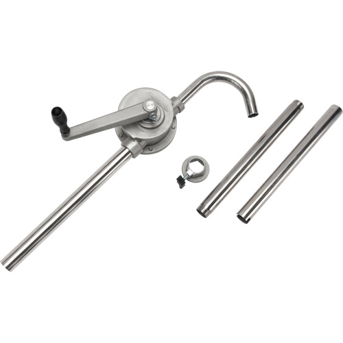 DC865 Pompe rotative pour baril, Acier inoxydable, Pour capacit&eacute; 55 gal., 12 oz/course