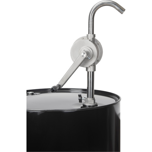 DC865 Pompe rotative pour baril, Acier inoxydable, Pour capacit&eacute; 55 gal., 12 oz/course