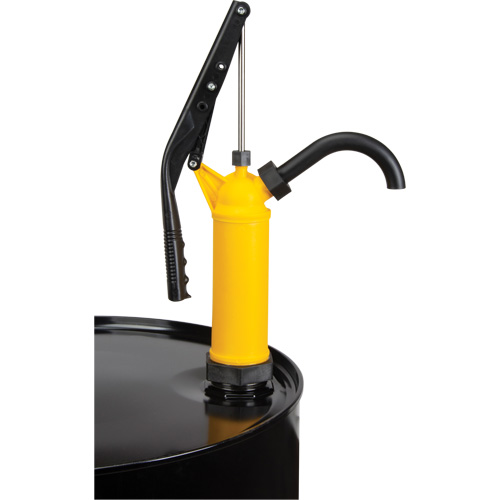 DC868 Pompe &agrave; baril de type levier, Polypropyl&egrave;ne, 14 oz/course, Pour barils de 5-55 gal.