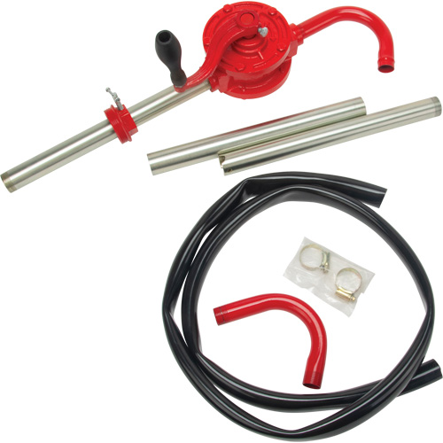 DC869 Rotary Type Drum Pump, Cast Iron/Steel, Fits 30-55 Gal., 8 oz./Stroke