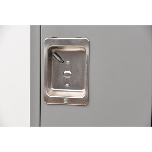 FL367 Lockers, 2 -tier, Bank of 2, 24" x 18" x 72", Steel, Grey, Knocked Down