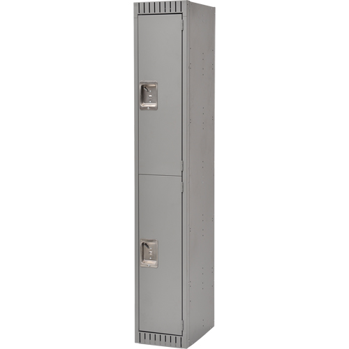 FL366 Lockers, 2 -tier, 12" x 18" x 72", Steel, Grey, Knocked Down