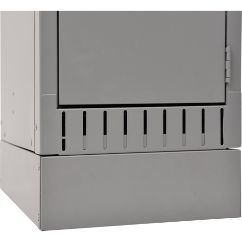 FL374 Raised Base, 1 Banks, 4" H x 12" W x 18" D, Grey, Steel