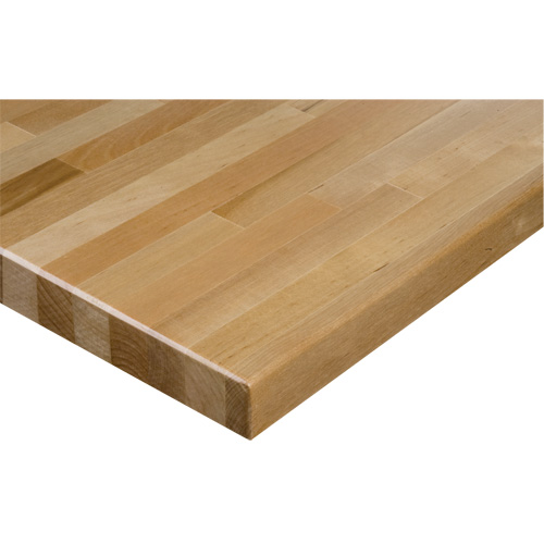 FM943 Dessus d'&eacute;tabli en bois dur, 72" la x 36" p, Bordure Carr&eacute;e, &eacute;paisseur 1-1/4"