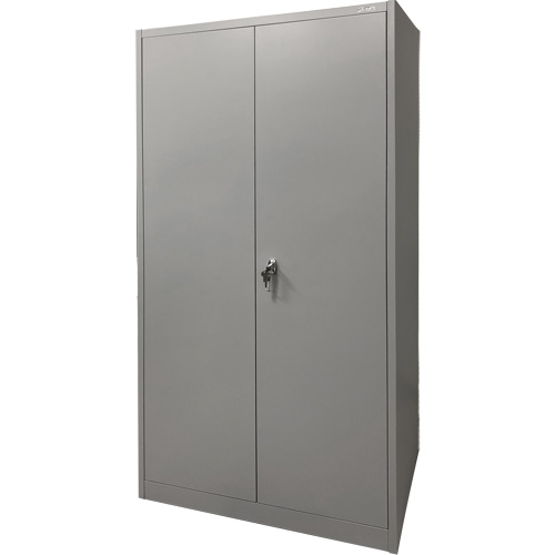 FN426 Storage Cabinet, Steel, 4 Shelves, 78" H x 36" W x 24" D, Grey