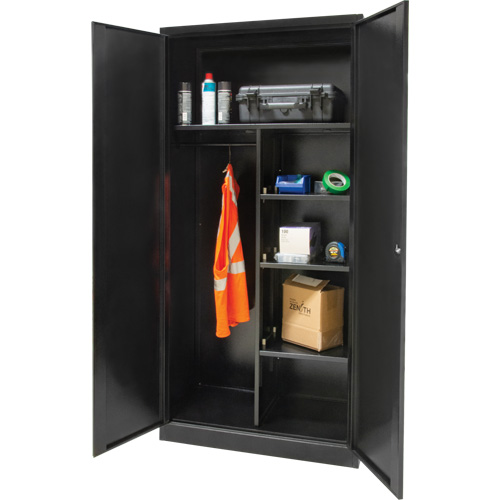 FN656 Combination Storage Cabinet, 36" W x 18" D x 72" H, Black