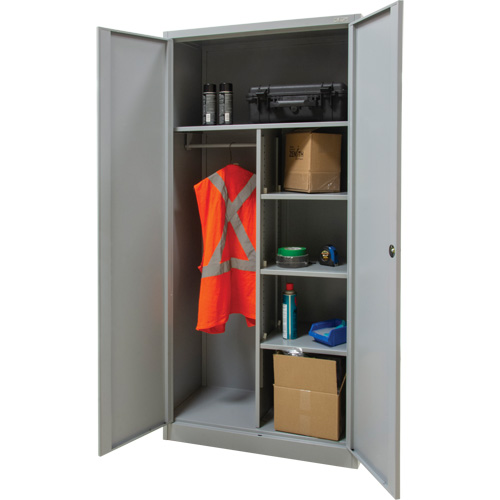 FN655 Combination Storage Cabinet, 36" W x 18" D x 72" H, Grey