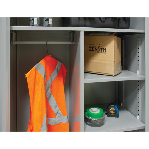 FN655 Combination Storage Cabinet, 36" W x 18" D x 72" H, Grey