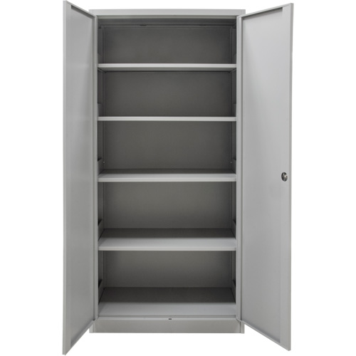 FN657 Hi-Boy Storage Cabinet, Steel, 4 Shelves, 72" H x 36" W x 18" D, Grey