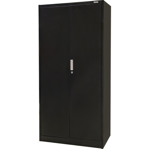 FN658 Hi-Boy Storage Cabinet, Steel, 4 Shelves, 72" H x 36" W x 18" D, Black