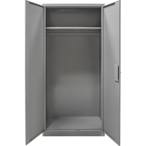 FN659 Wardrobe Storage Cabinet, Steel, 36" W x 18" D x 72" H, Grey
