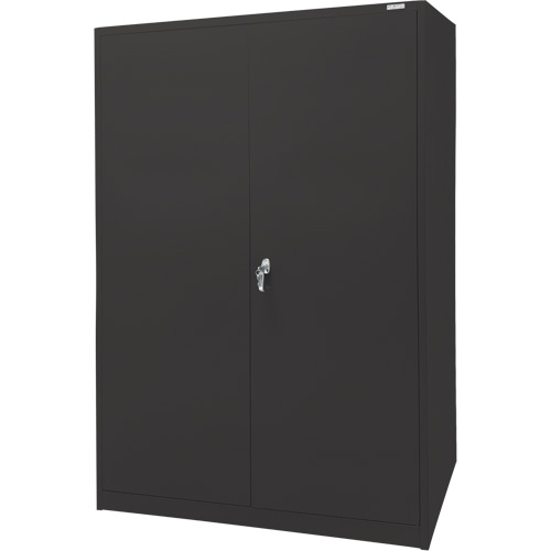 FN704 Storage Cabinet, Steel, 4 Shelves, 78" H x 48" W x 24" D, Black