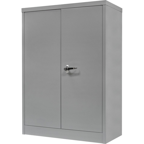 FN705 Counter-High Storage Cabinet, Steel, 2 Shelves, 42" H x 30" W x 15" D, Grey