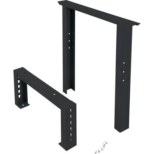 FN708 Pattes d'&eacute;tabli pour service industriel, Acier, 24" p x 34" h, Simple
