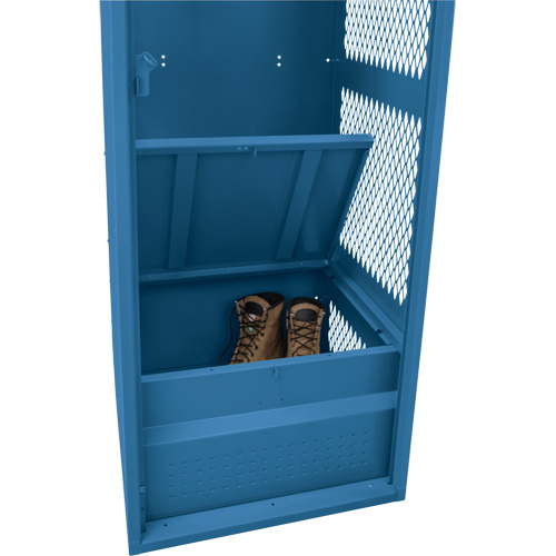 FN716 Casier pour &eacute;quipement, Acier, 24" la x 18" p x 72" h, Bleu fonc&eacute;