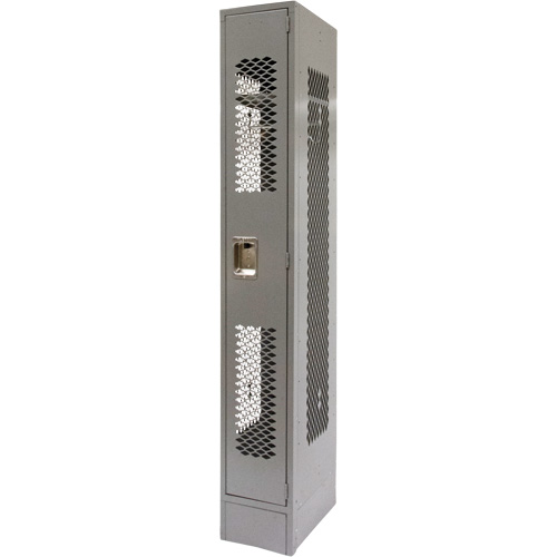 FN848 Casiers ventil&eacute;s, 12" x 18" x 78", Acier, Gris, D&eacute;mont&eacute;, Perfor&eacute;