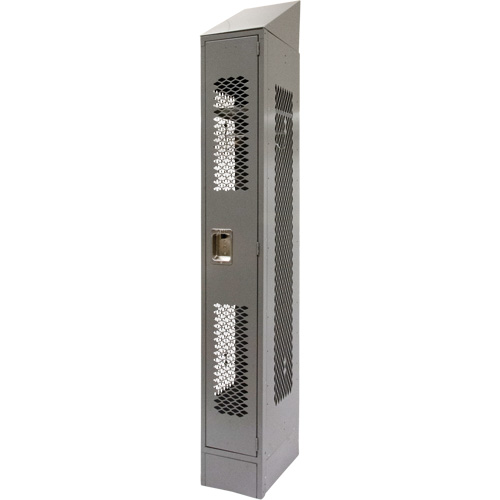 FN860 Casiers ventil&eacute;s, 12" x 18" x 88", Acier, Gris, D&eacute;mont&eacute;, Perfor&eacute;