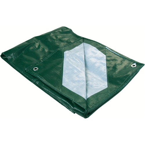NN397 Tarp, Heavy-Duty, Green, 8' x 6' x 9 mils