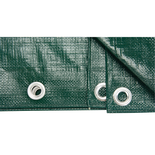 NN397 Tarp, Heavy-Duty, Green, 8' x 6' x 9 mils