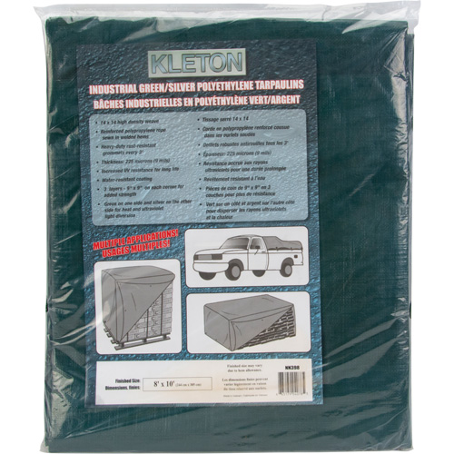 NN397 Tarp, Heavy-Duty, Green, 8' x 6' x 9 mils