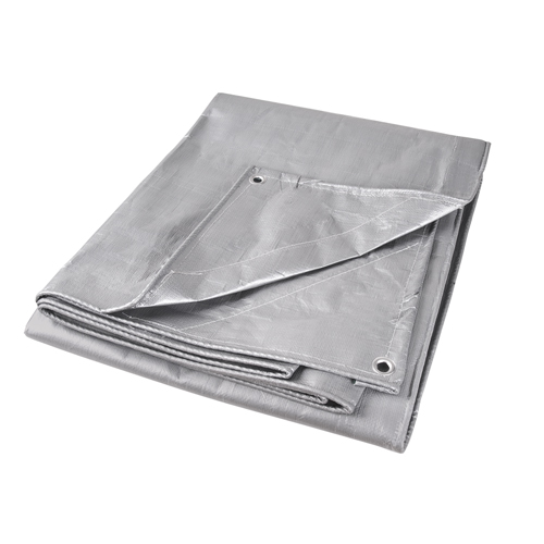 NN407 Tarp, Super Heavy-Duty, Silver, 10' x 8' x 12 mils