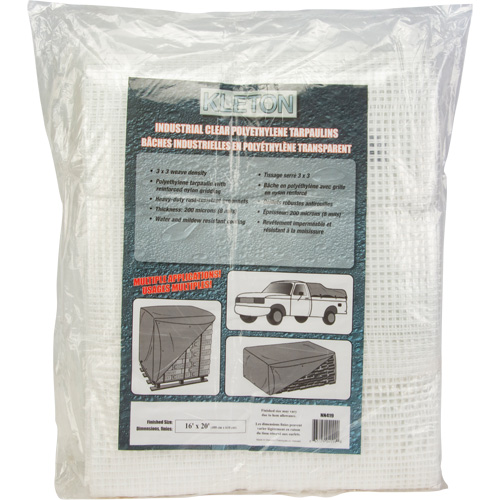 NN418 Clear Tarp, 12' x 10' x 8 mils