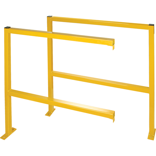KD132 Perimeter Guards - Tubular Style, 48" W x 49-1/2" H, Yellow