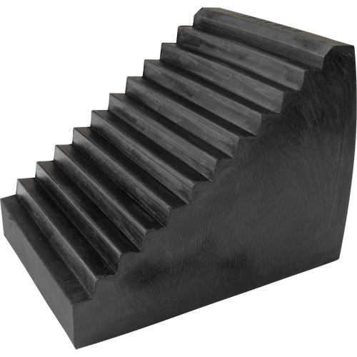 KH032 Wheel Chock, 9-1/2" x 6-1/2" x 7-1/2", Black