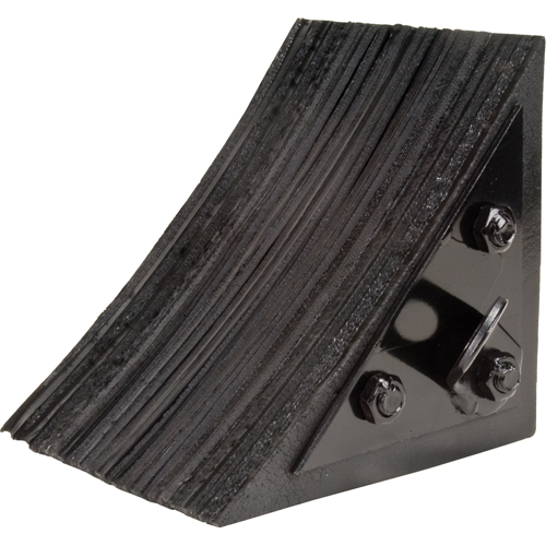 KH603 Wheel Chock, 8" x 8" x 8", Black