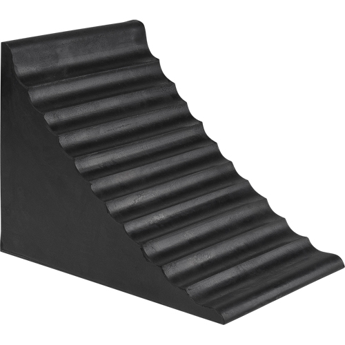 KH893 Wheel Chock, 9-7/8" x 7-1/8" x 7-1/2", Black