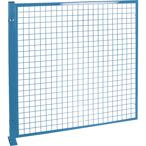 KH946 Protecteurs de p&eacute;rim&egrave;tre - Style treillis m&eacute;tallique, 4' h x 4' la, Bleu